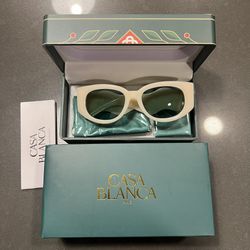 Casa blanca sunglasses oval wave New in box unisex