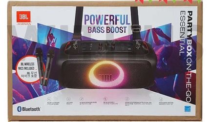 JBL party speaker with cordless microphone