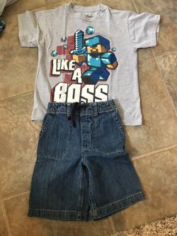 Boys shirt and short set