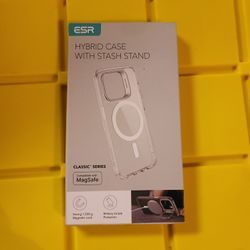 iPhone 15 Pro Max Hybrid Case With Stash Stand