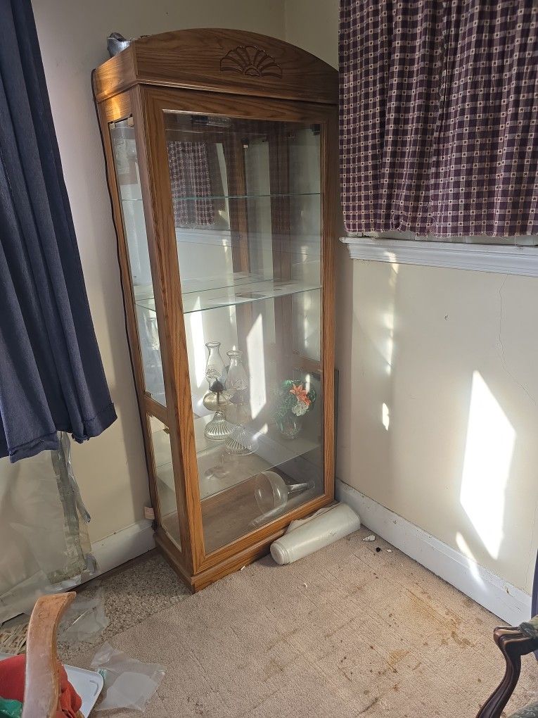 Double Curio With Side Doors