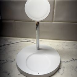Belkin 2-in-1 Wireless Charger Stand with Mag Safe, White