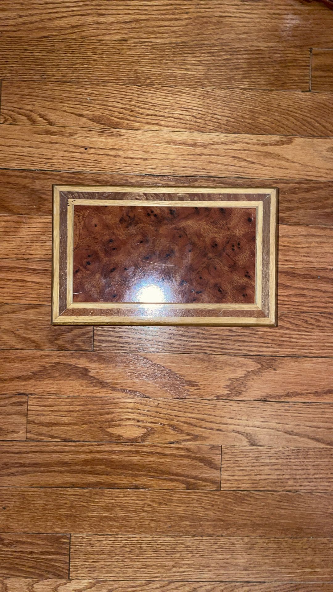 London Leatherwood jewelry box