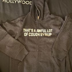 AWFUL LOT OF COUGH SYRUP VVS RHINESTONE HOODIE