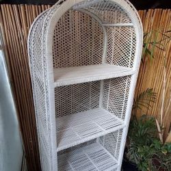 Vintage Wicker Shelf 