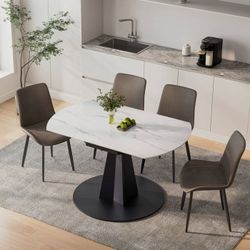 Eureka Amelia Extending Table, White