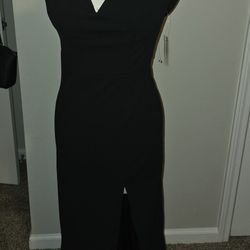 New Size 3/4 Full Length Black Dress