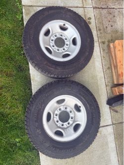 OEM 16” 8 Lug Steel Wheels Tires F250 F350 Ram 2500 Silverado 2500HD