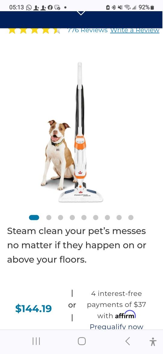 BISSELL POWER FRESH STEAMER