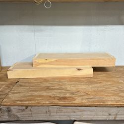 2 Wood Floating Shelves