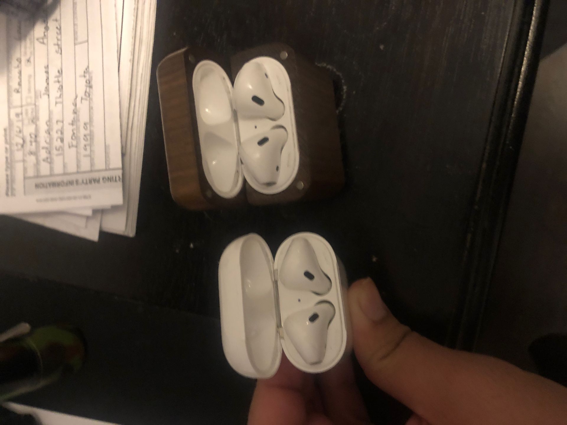 2 pairs of Apple AirPods