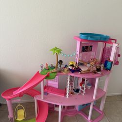 Large Barbie Dream house Barbie Camper 2 Barbie Cars Lots Of Barbies And Accessories 