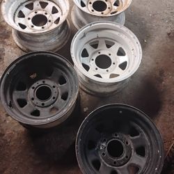 I Have 5 15x8 x6 Lug Rims Fit Older Chevy About Any Older 6 Lug