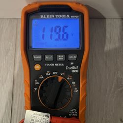 Used In Good Condition Klein Tools MM700 Multimeter, Electrical Tester is Auto Ranging, for AC/DC, LOZ, Temp, Capacitance, Resistance, Frequency,  