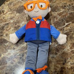 Blippi Get Ready and Play 20" Plush with Sounds  Learn to Tie Shoes & More!  