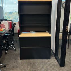 HON 2 Drawer Lateral File Hutch Combo
