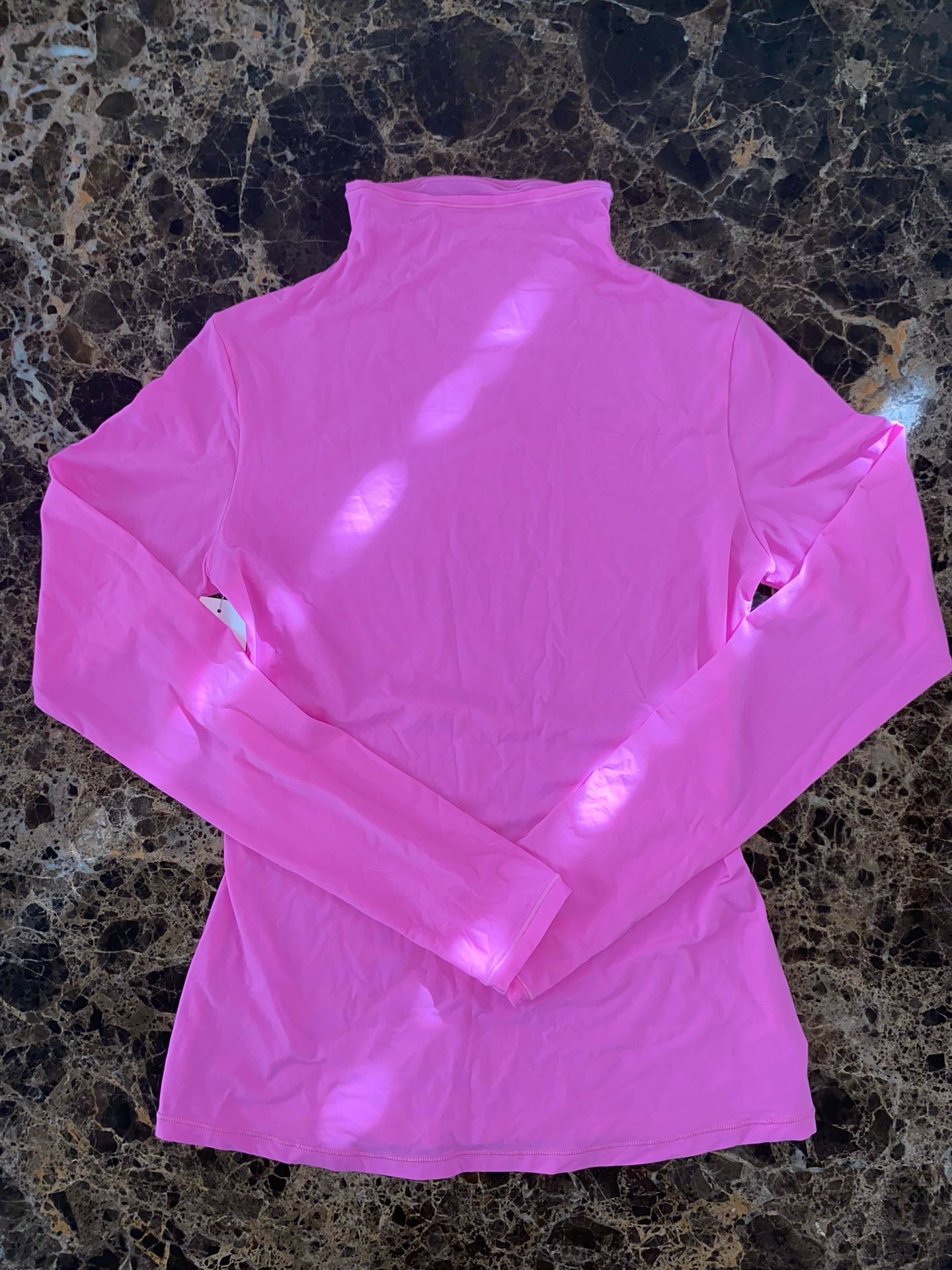SKIMS Pink Turtleneck Long Sleeve Shirt