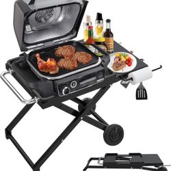 Collapsible Grill Stand for Ninja Woodfire Outdoor Grill