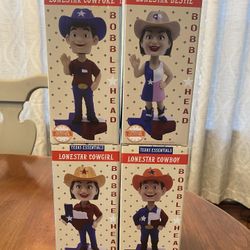 Texas Essentials Houston Lonestar Cowboy Bobbleheads 