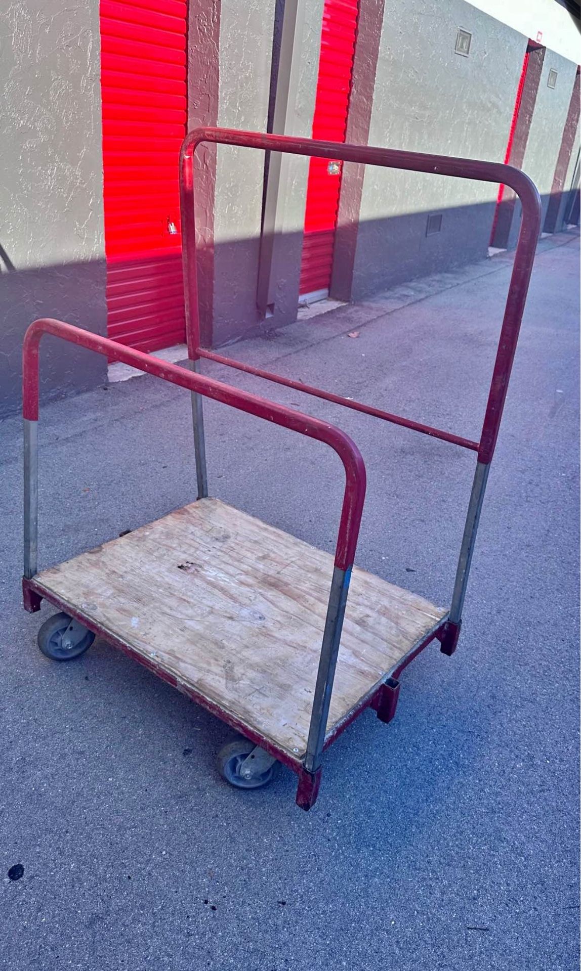 Heavy-Duty Flatbed Cart with Encore Wheels – Used