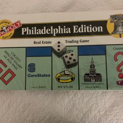 Vintage Monopoly Philadelphia Edition Sealed