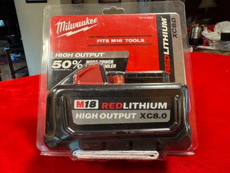 Brand New, Milwaukee M18 Red Lithium High Output XC 8.0ah
