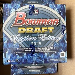 Topps 2025 Bowman Draft Baseball Sapphire Edition Hobby Box