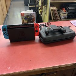 Nintendo switch with dock and power cord 1 game