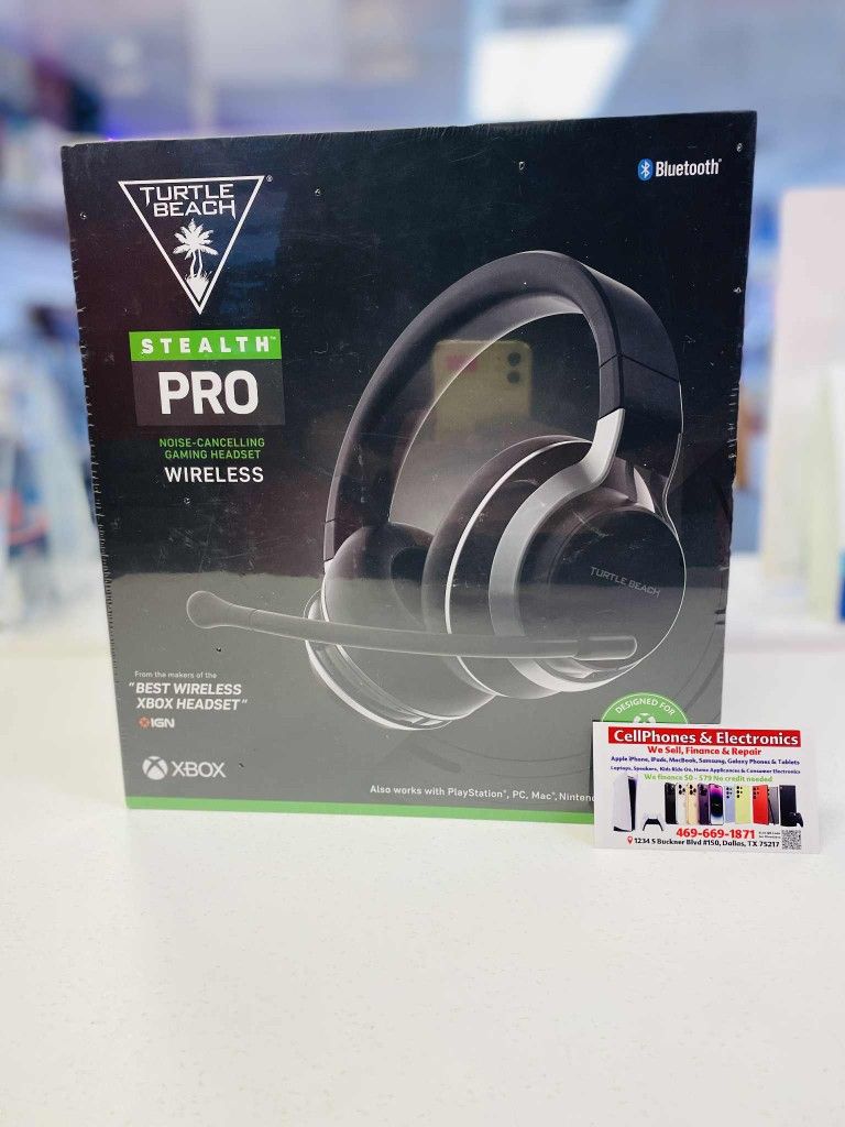 Turtle Beach Stealth Pro Noise Cancelling Wireless Headset Brand New CompatibleWith Xbox Ps5 Nintendo-On Special Cash $199