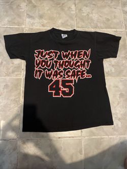 Vintage 90s Michael Jordan He’s Back 45 Starter Youth T-shirt SZ 18-20