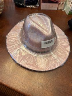 New Wide Brim Fedora Hat for Women; Faux Wool Felt, Animal Print Band, Classic Western Style
