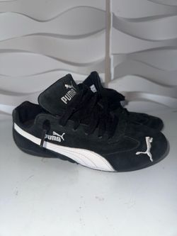 Puma Black Suede Low-Top Sneakers