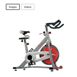 Sunny Health & Fitness Stationary Bike w Chain Drive 40 lb Flywheel Pro Indoor Cycling Exercise Cycle Trainer - SF-B901