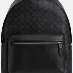  West Backpack In Signature Canvas Coach 