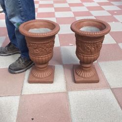 New Flower Pots Made Out Of Cement Perfect Gift 