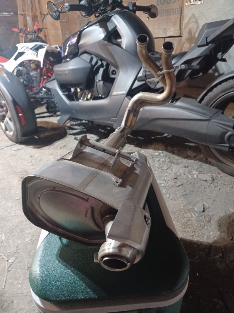 2023 Kawasaki Ninja 650 Full Stock Exhaust Or 2023 Can Am Ryker 600 Motorcycle