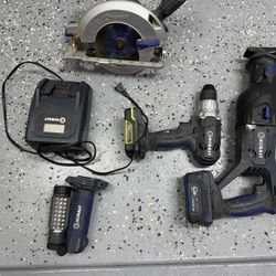 Set Of Power Tools Kobalt Battery Operated 