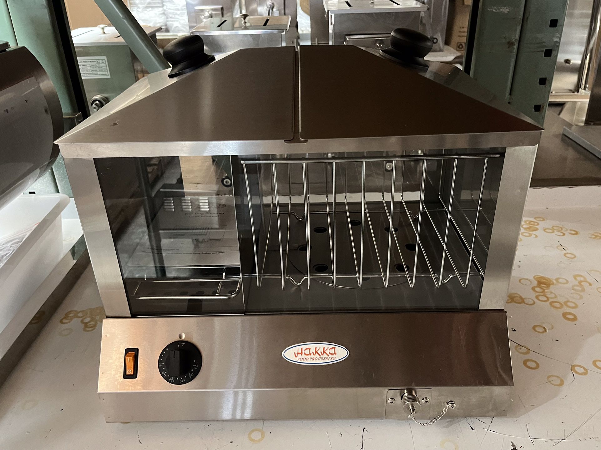 Commercial Electric 100 Hotdog Steamer Bun Warmer Top Loading