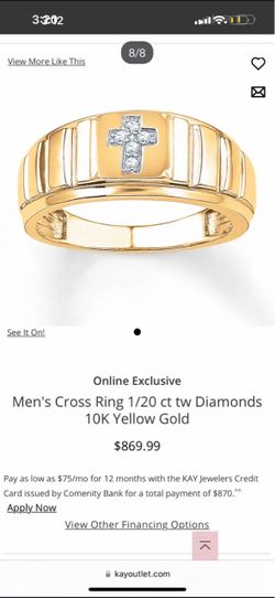 10k diamond gold ring