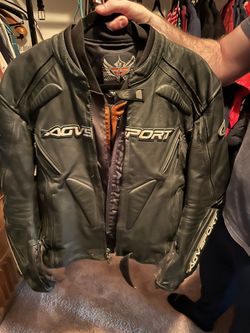 AGV Sport Leather Motorcycle Jacket