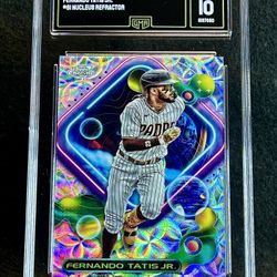 2023 Topps Cosmic Chrome 🪐 Fernando Tatis Jr 🪐 Nucleus Refractor GMA 10 💎 Mint - San Diego Padres