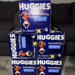 Huggies overnites Size 6