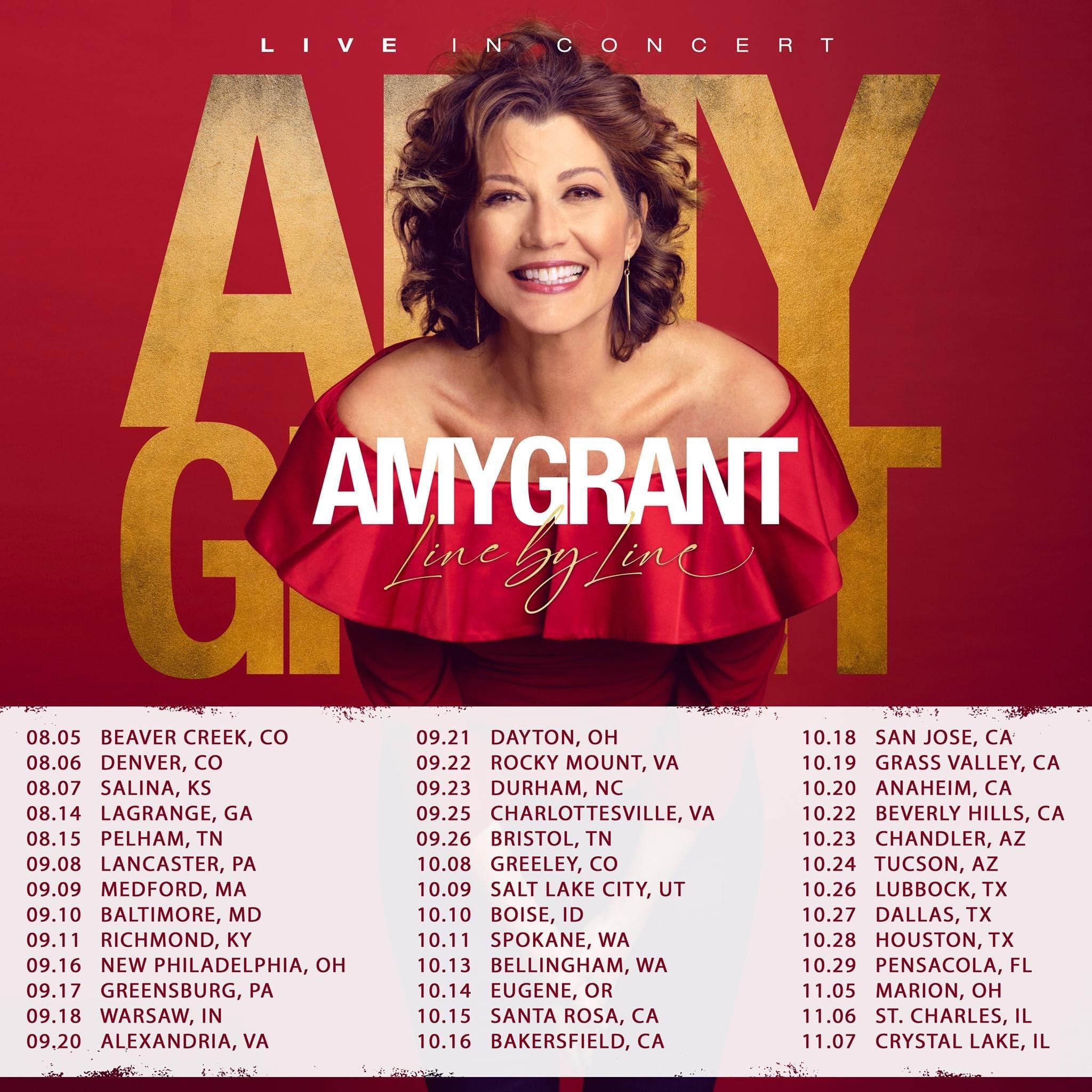Amy Grant Concert Tickets 