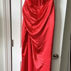 Scarlet Red Evening Formal Gown (Never-Worn)