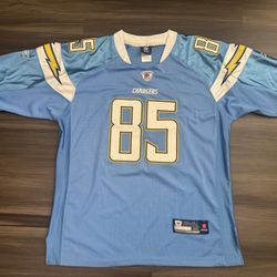 Vintage Reebok San Diego Chargers Antonio Gates #85 NFL Stitched Jersey Sz 50 XL 