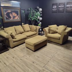 NICE DEAL!!! 3 PIECE RAYMOUR SOFA CHAIR & OTTOMAN SET ONLY $249 DELIVERY AVAILABLE!!!