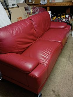 Rocket Red Retro Couch