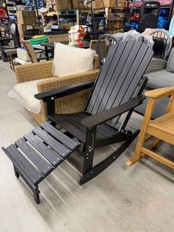New Rocking Adirondack Chair with Retractable Ottoman.