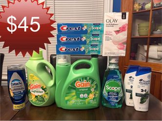 Household Essentials Bundle – Gain, Dawn, Crest & More