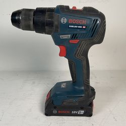 Bosch GSB18V-490 18V 1/2” Brushless Hammer Drill Driver w/ 18V 2.0Ah Battery – Tested